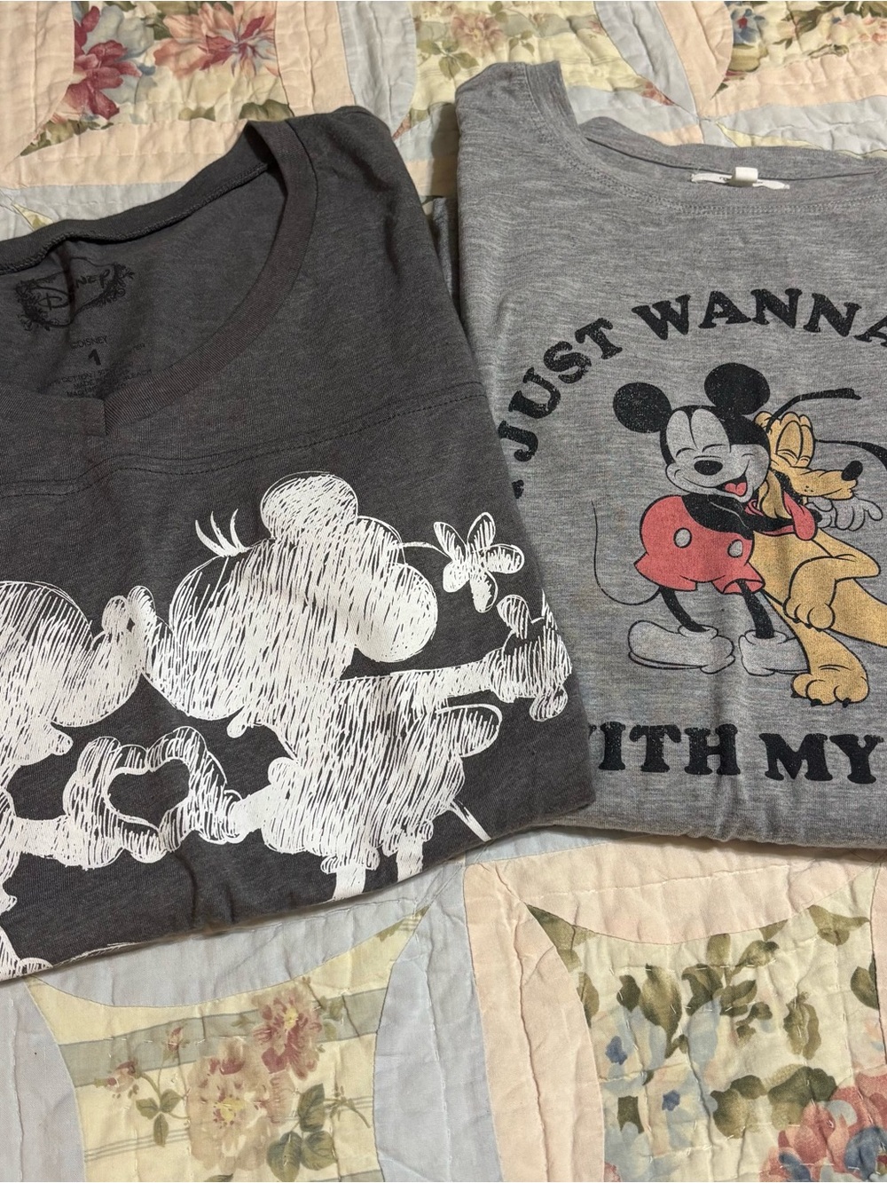 Maurices Gray Disney Graphic Short Sleeve Tees (Set of 2)